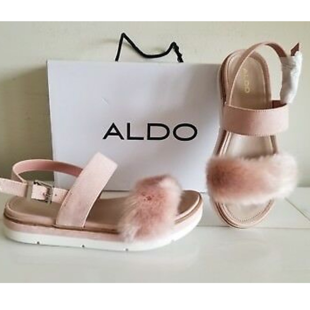 Aldo Women’s Flat and Furry Shoe